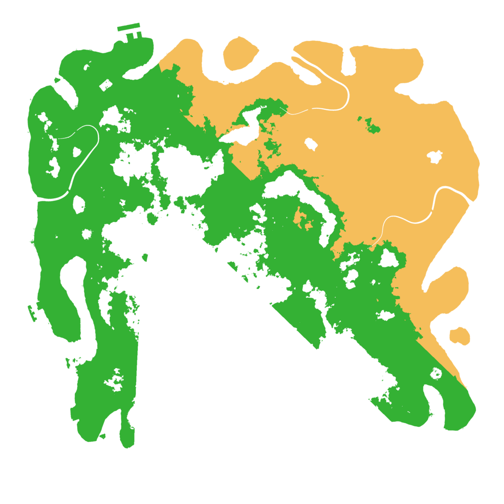 Biome Rust Map: Procedural Map, Size: 4500, Seed: 786457549