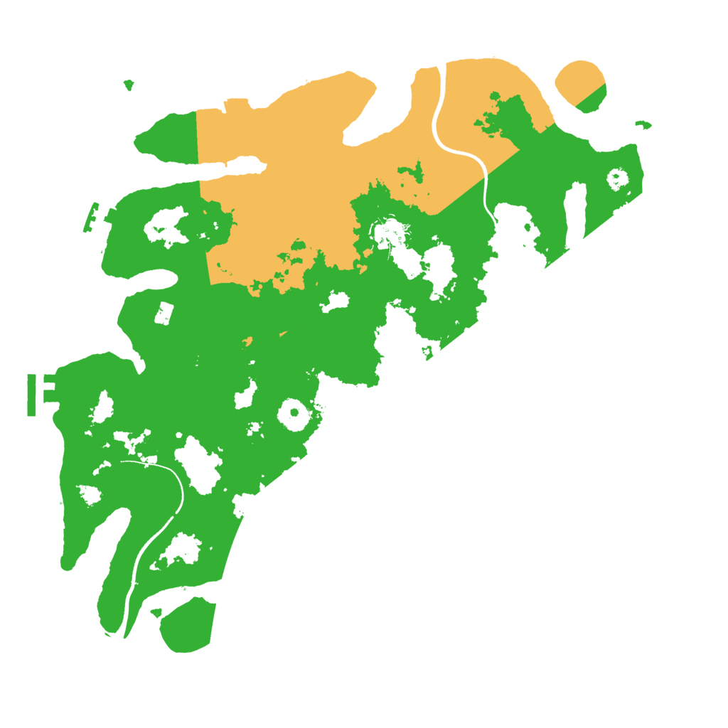 Biome Rust Map: Procedural Map, Size: 3500, Seed: 343159265