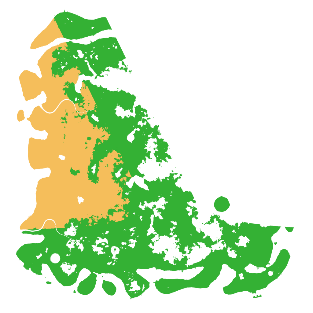 Biome Rust Map: Procedural Map, Size: 5555, Seed: 19880316