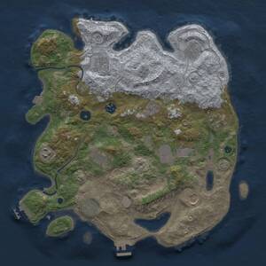 Thumbnail Rust Map: Procedural Map, Size: 3750, Seed: 563372589, 17 Monuments