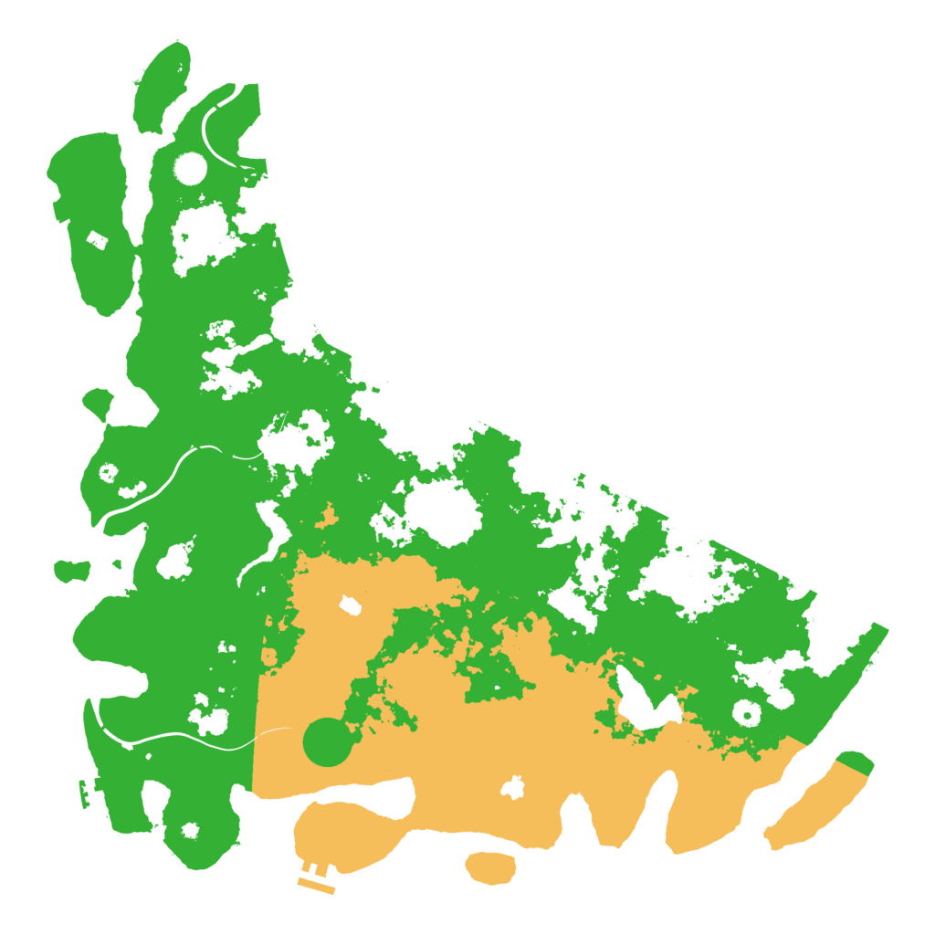 Biome Rust Map: Procedural Map, Size: 5000, Seed: 6733