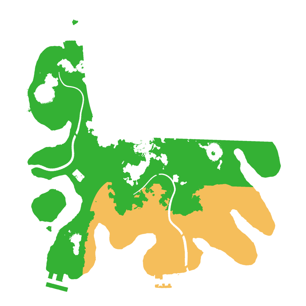 Biome Rust Map: Procedural Map, Size: 2800, Seed: 535345345