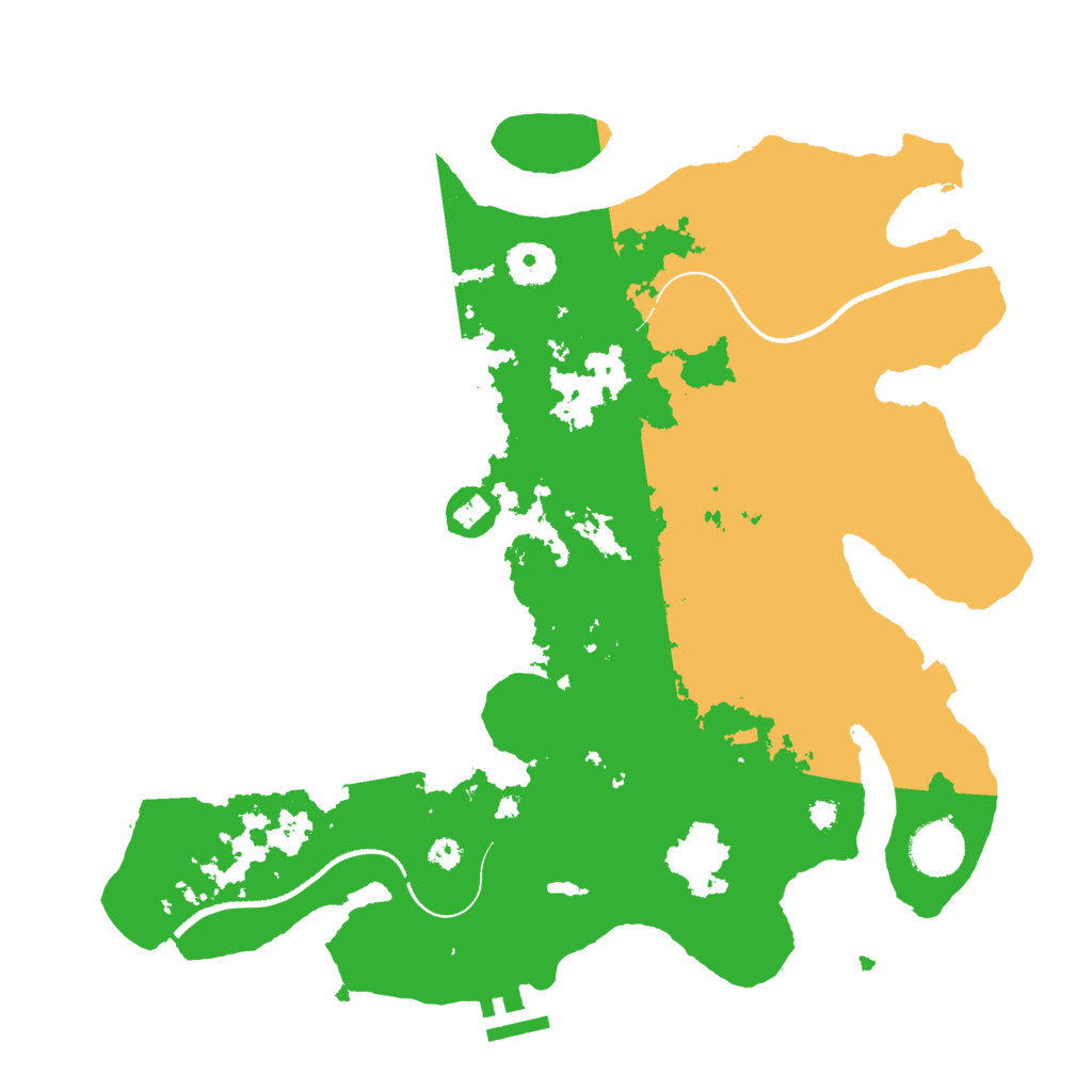 Biome Rust Map: Procedural Map, Size: 3500, Seed: 1754207495