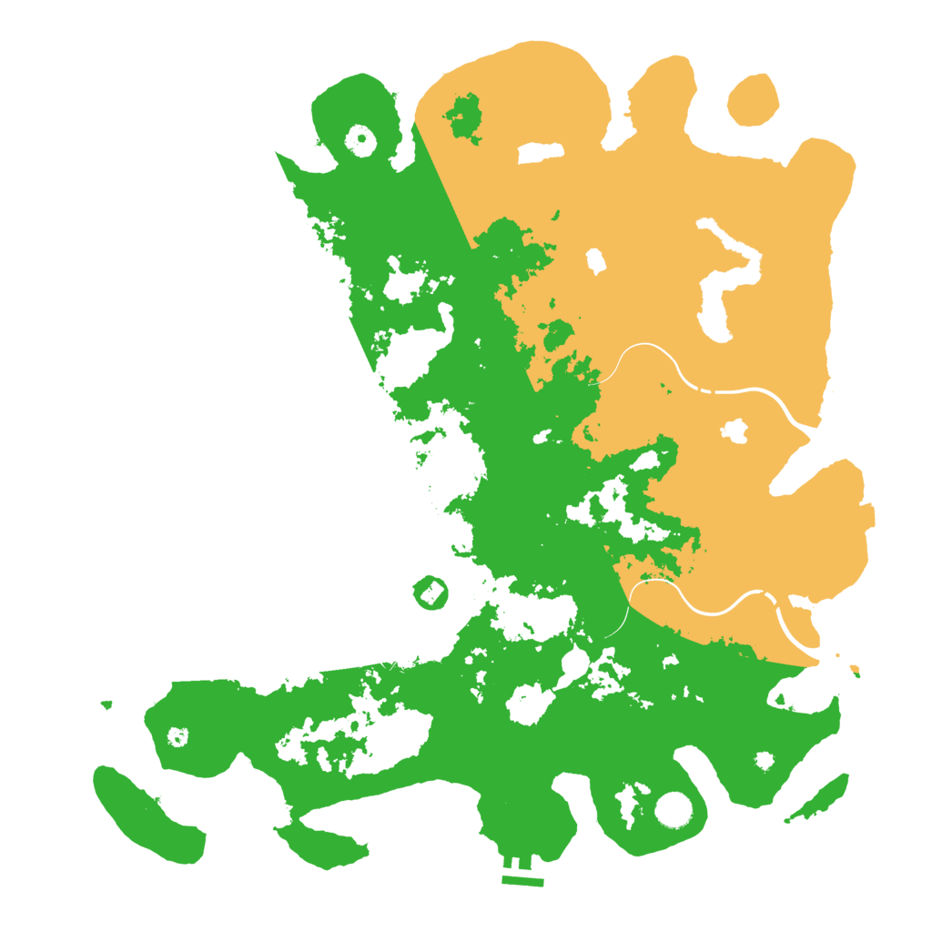 Biome Rust Map: Procedural Map, Size: 4500, Seed: 1604546640