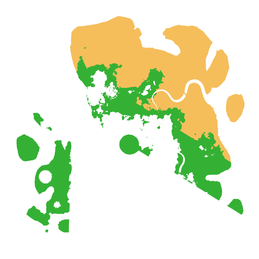 Biome Rust Map: Procedural Map, Size: 3500, Seed: 20241125