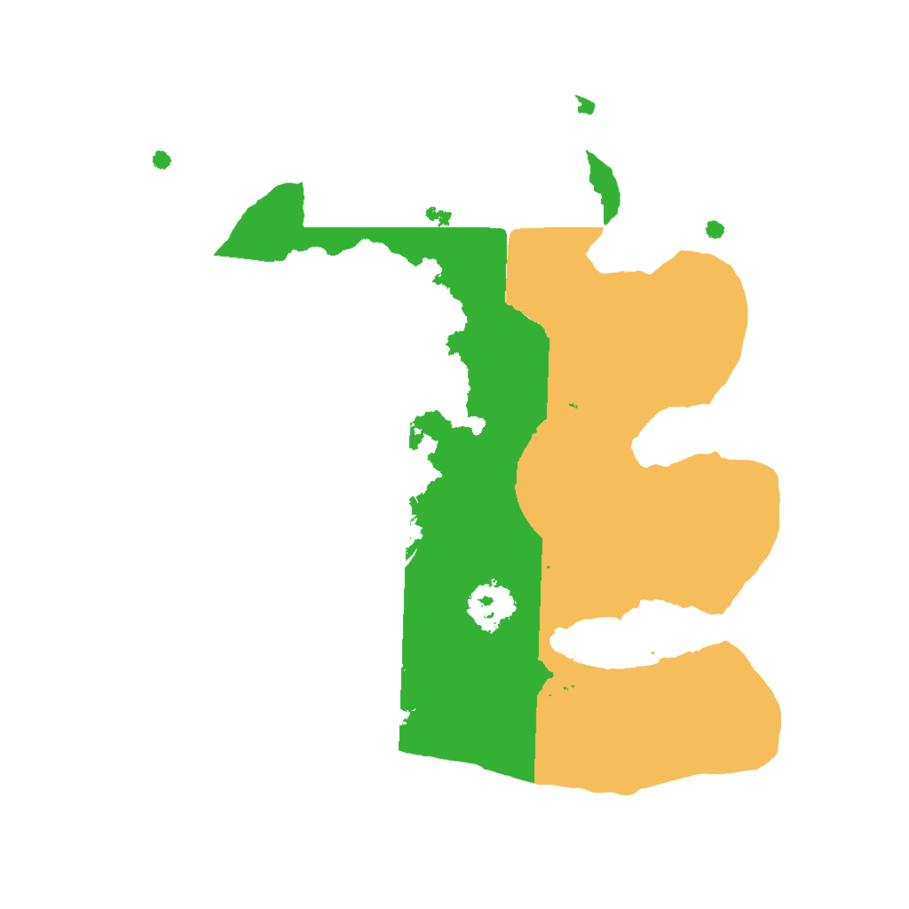 Biome Rust Map: Procedural Map, Size: 2000, Seed: 57632