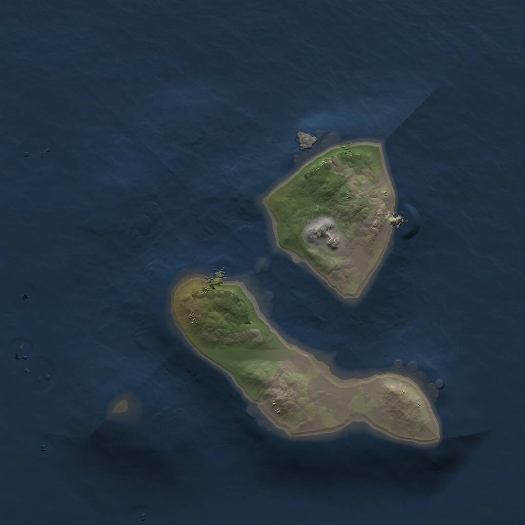 Rust Map: Procedural Map, Size: 1500, Seed: 2012426499, 1 Monuments