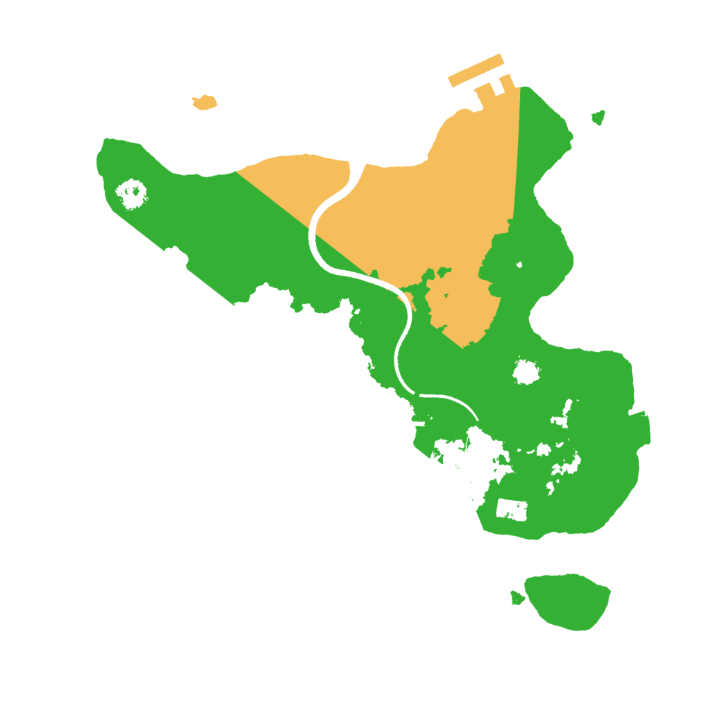 Biome Rust Map: Procedural Map, Size: 2500, Seed: 1448179527