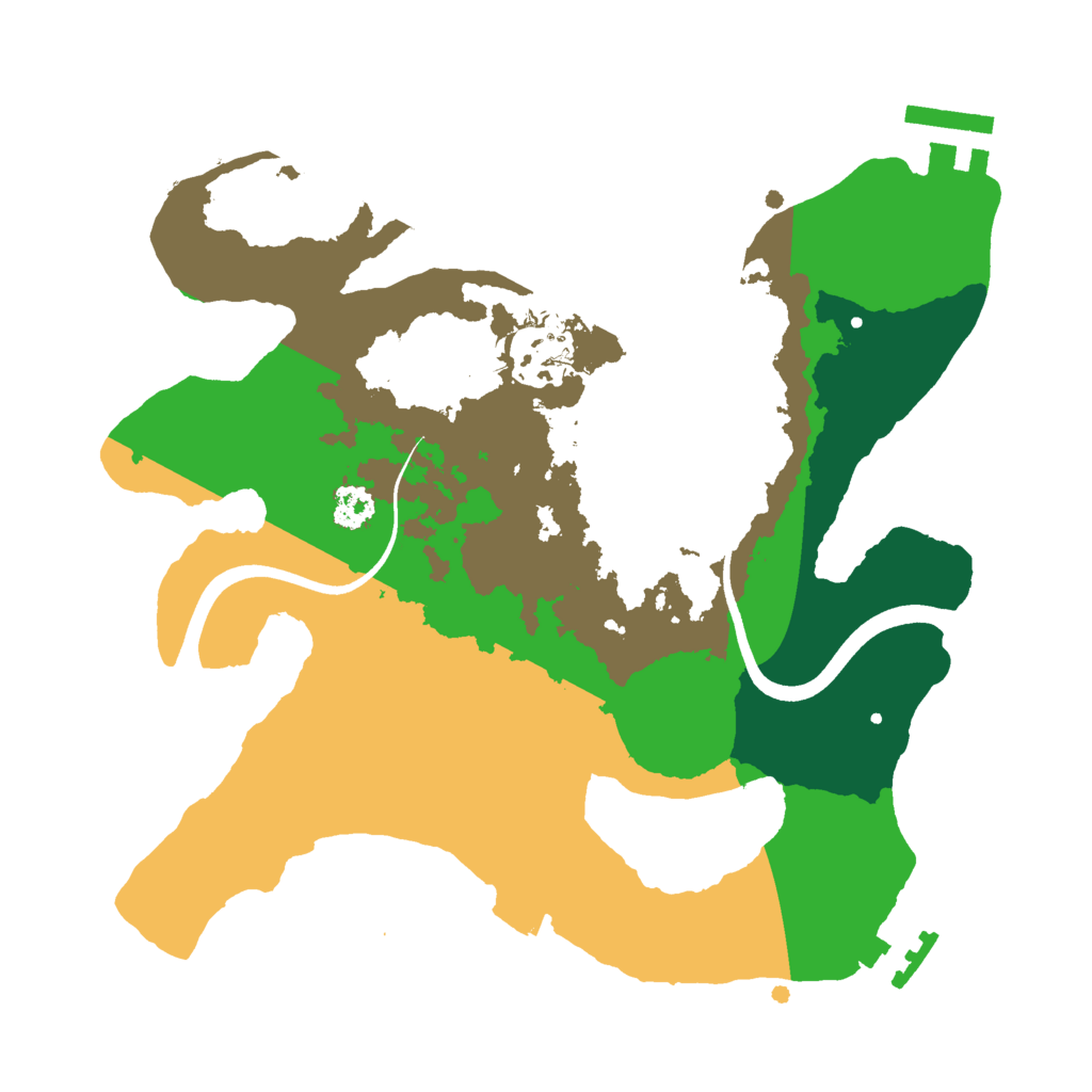 Biome Rust Map: Procedural Map, Size: 2500, Seed: 204288690