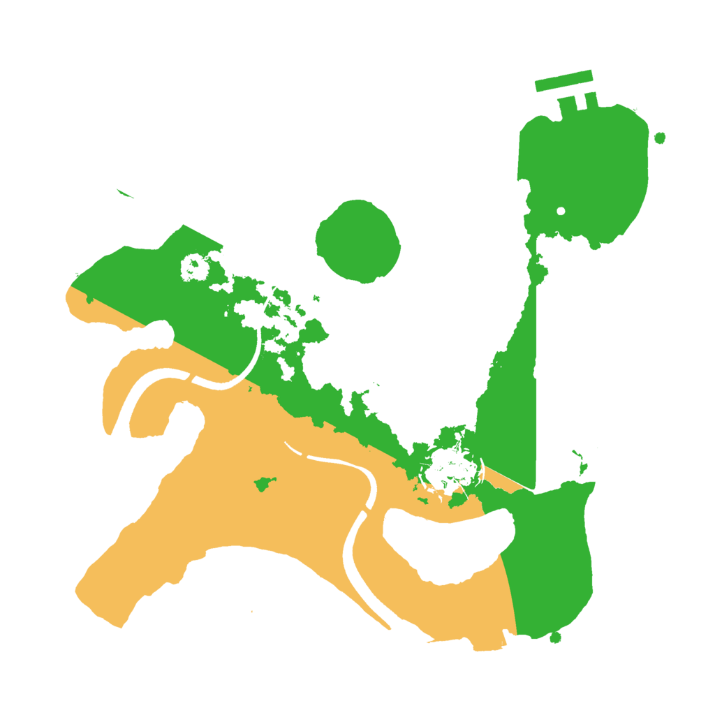 Biome Rust Map: Procedural Map, Size: 2500, Seed: 204288690