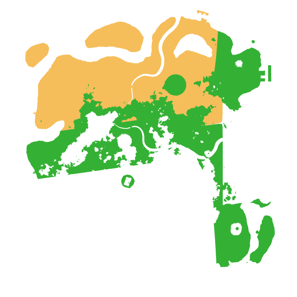 Biome Rust Map: Procedural Map, Size: 3700, Seed: 191500332