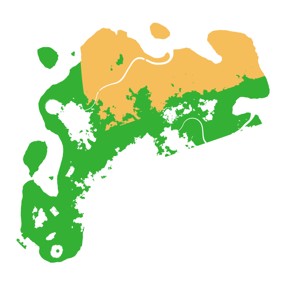 Biome Rust Map: Procedural Map, Size: 3500, Seed: 4234234