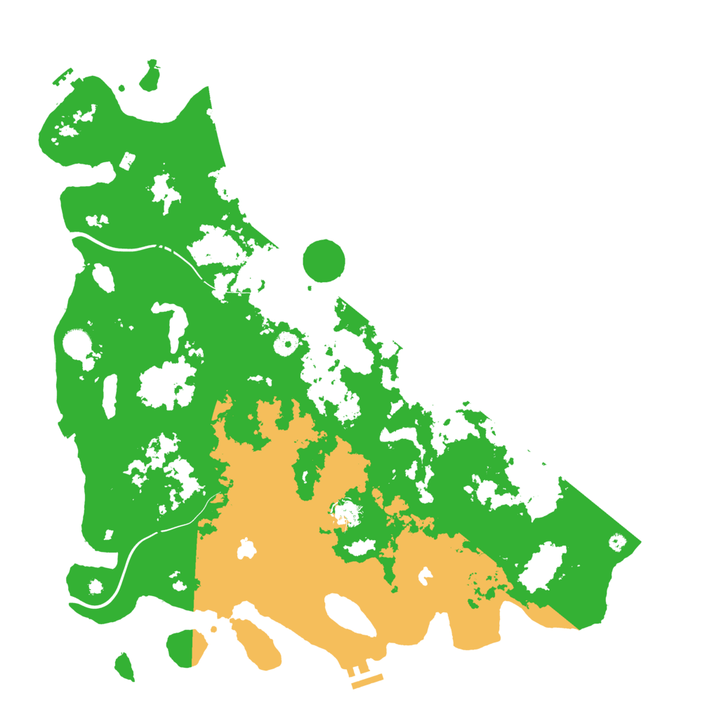 Biome Rust Map: Procedural Map, Size: 4500, Seed: 1805