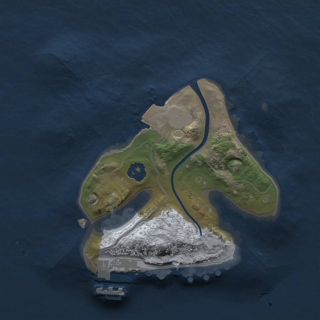 Rust Map: Procedural Map, Size: 1750, Seed: 2021929016, 2 Monuments