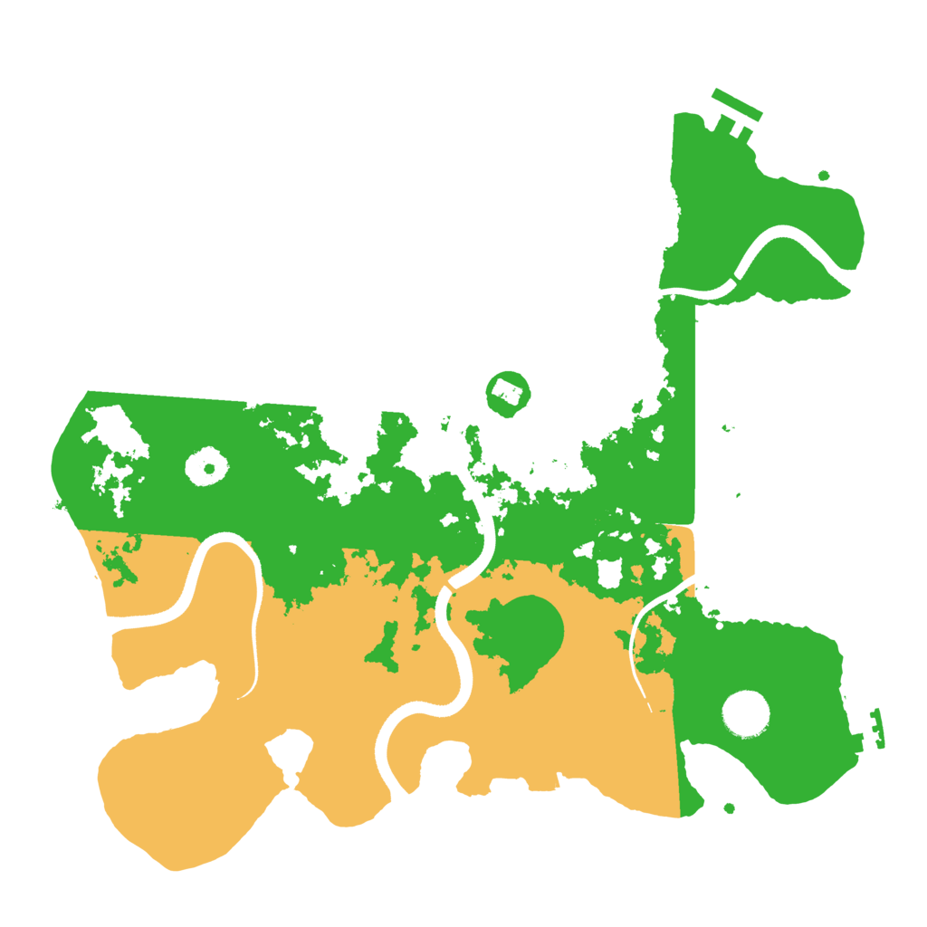Biome Rust Map: Procedural Map, Size: 3500, Seed: 1952220018