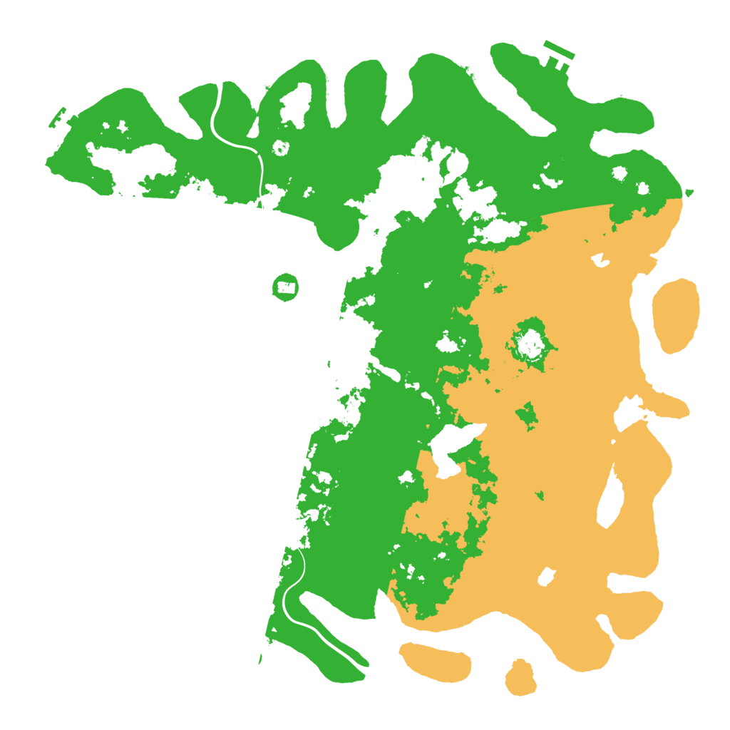 Biome Rust Map: Procedural Map, Size: 4500, Seed: 1563494107