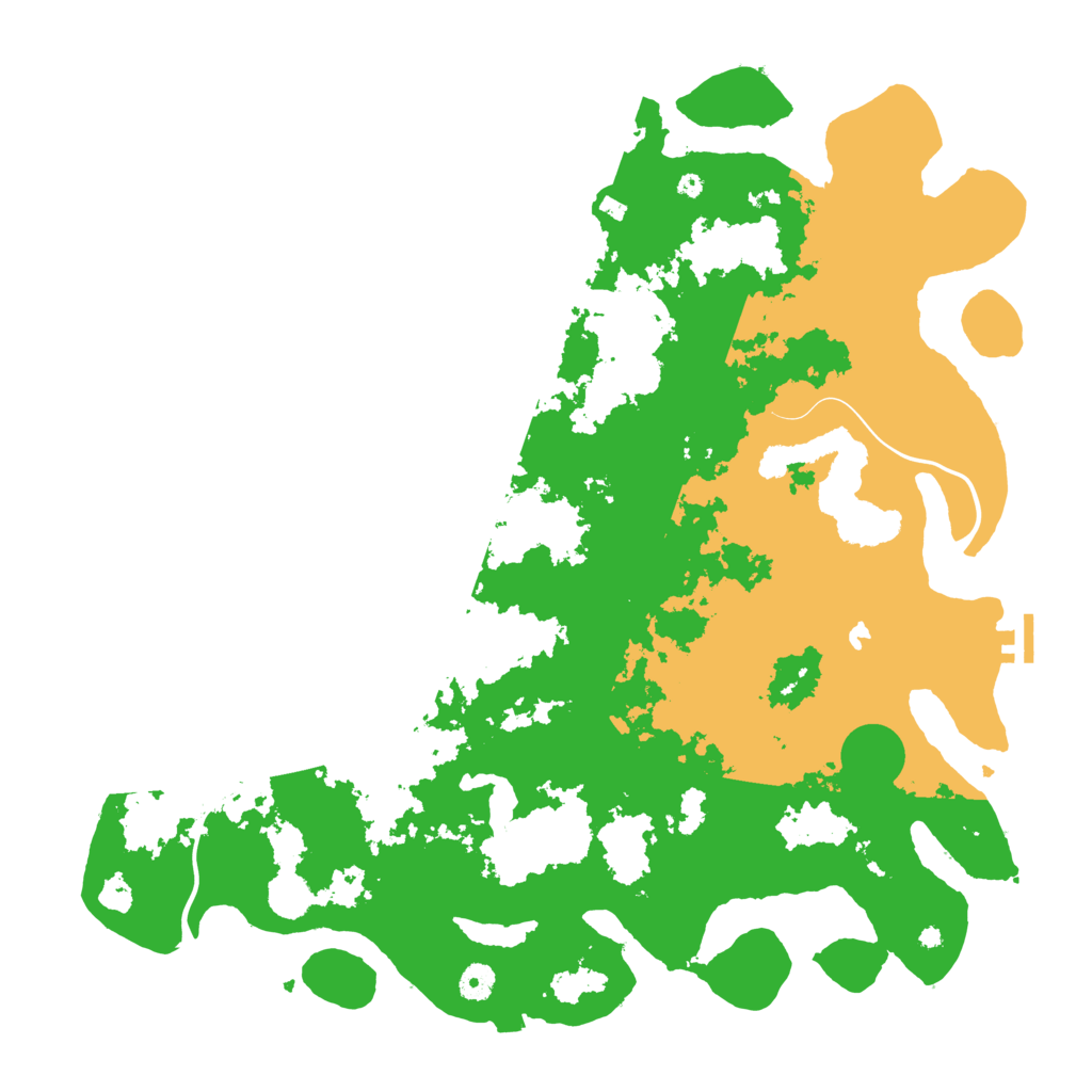 Biome Rust Map: Procedural Map, Size: 4500, Seed: 87624