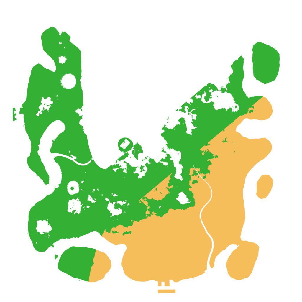 Biome Rust Map: Procedural Map, Size: 3500, Seed: 275790307