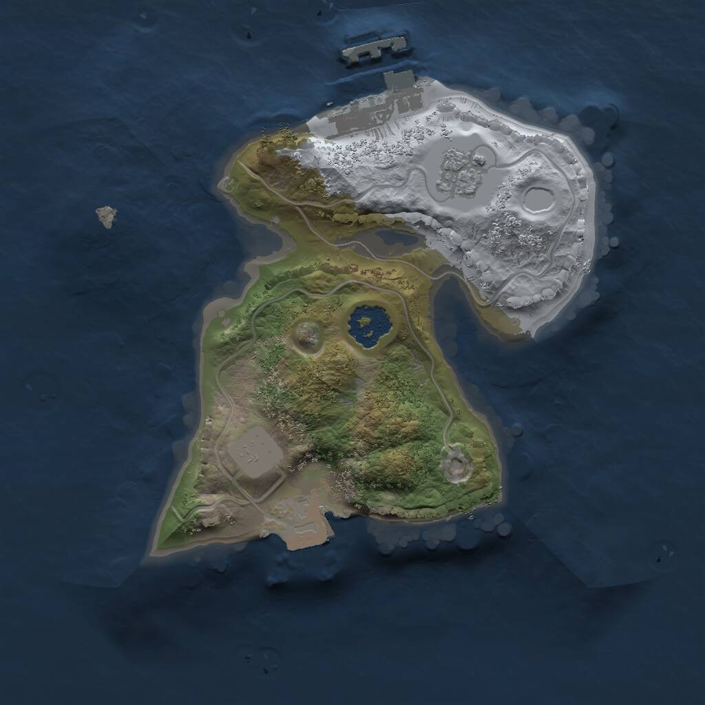 Rust Map: Procedural Map, Size: 1700, Seed: 333, 3 Monuments