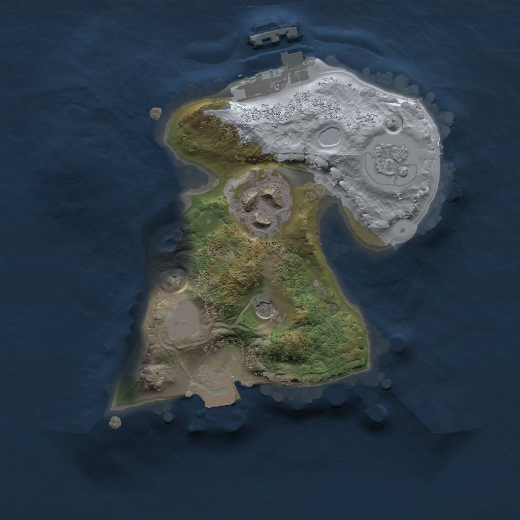 Rust Map: Procedural Map, Size: 1700, Seed: 333, 5 Monuments