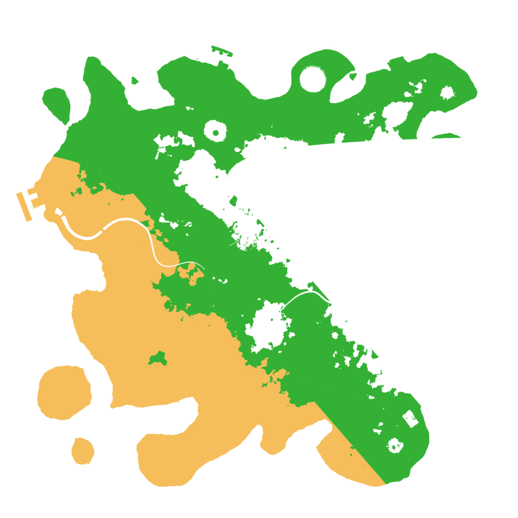 Biome Rust Map: Procedural Map, Size: 3500, Seed: 214754363