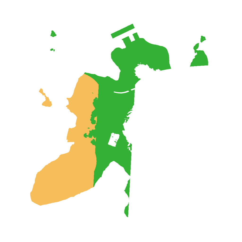 Biome Rust Map: Procedural Map, Size: 2000, Seed: 43483