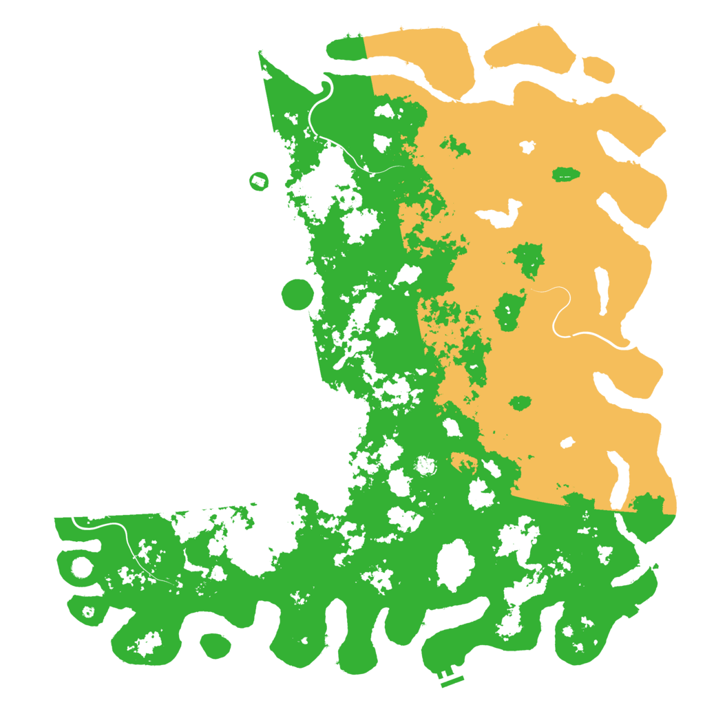 Biome Rust Map: Procedural Map, Size: 6000, Seed: 990543
