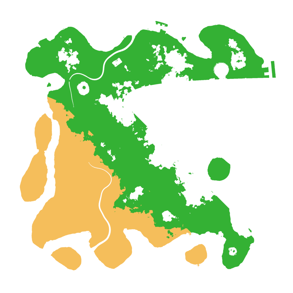 Biome Rust Map: Procedural Map, Size: 3500, Seed: 143254