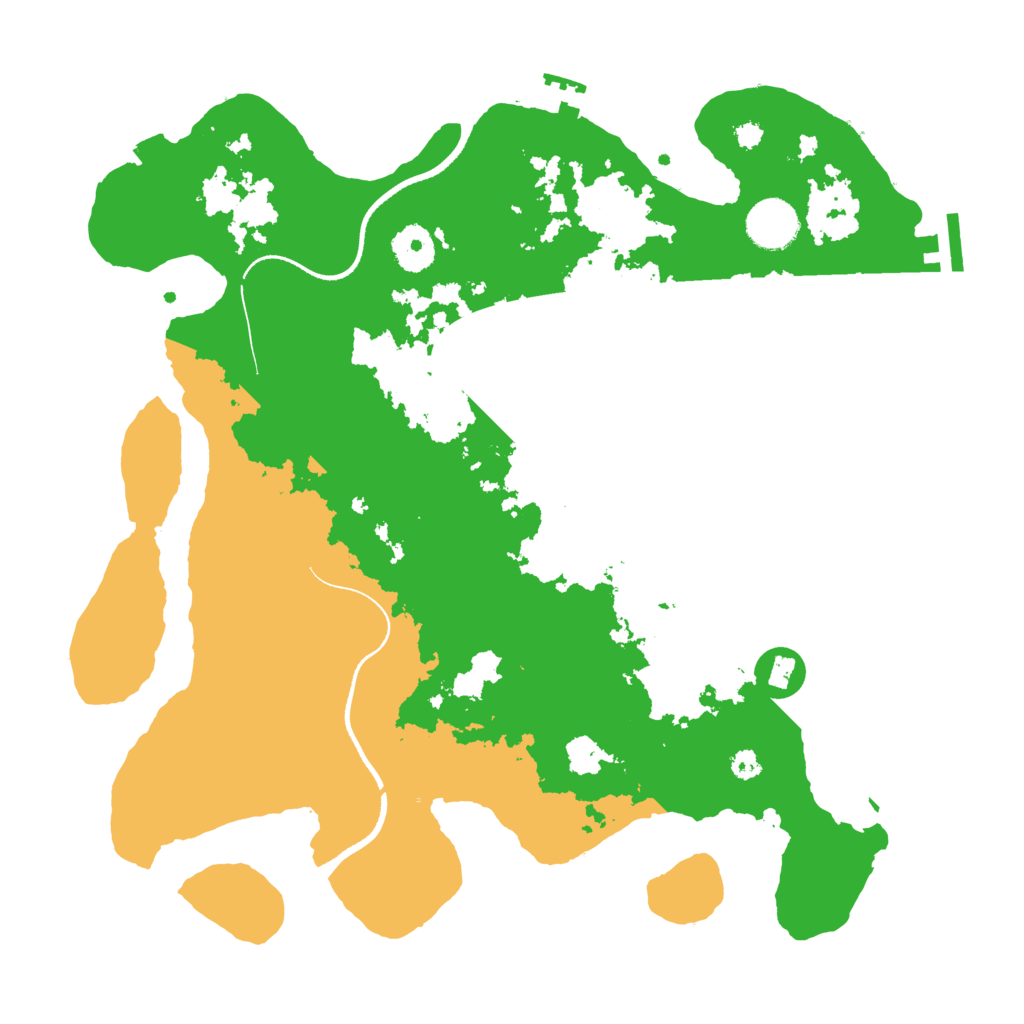 Biome Rust Map: Procedural Map, Size: 3500, Seed: 143254