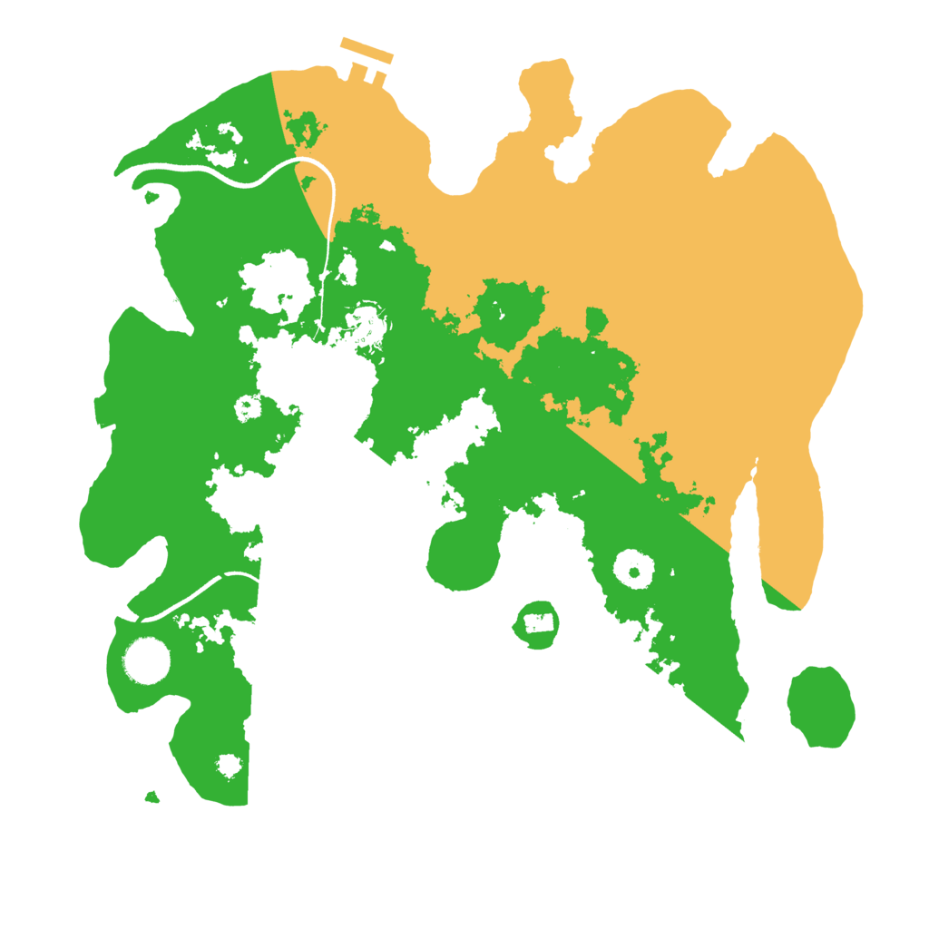 Biome Rust Map: Procedural Map, Size: 3500, Seed: 1187960437