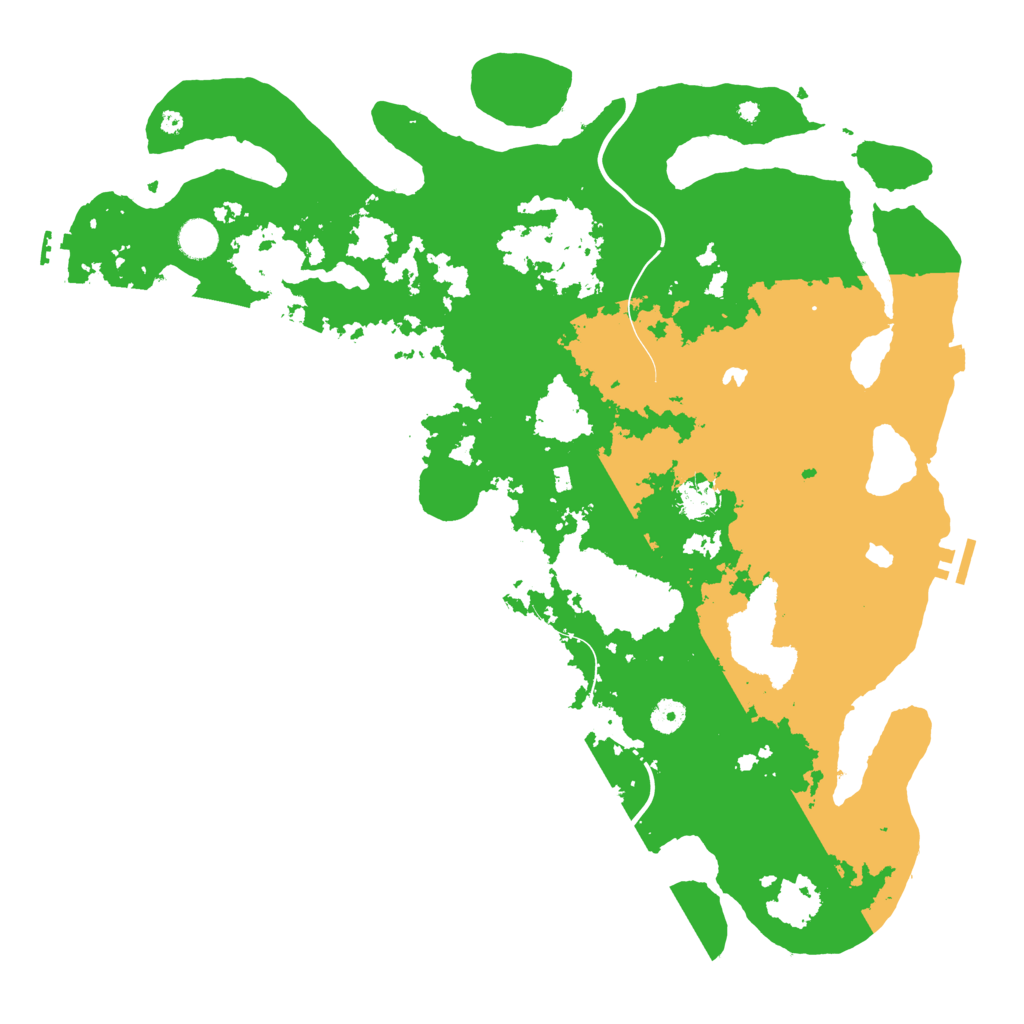 Biome Rust Map: Procedural Map, Size: 4500, Seed: 95176849