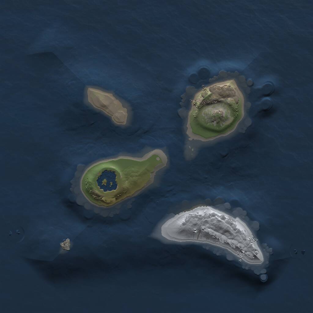 Rust Map: Procedural Map, Size: 1500, Seed: 49688, 1 Monuments