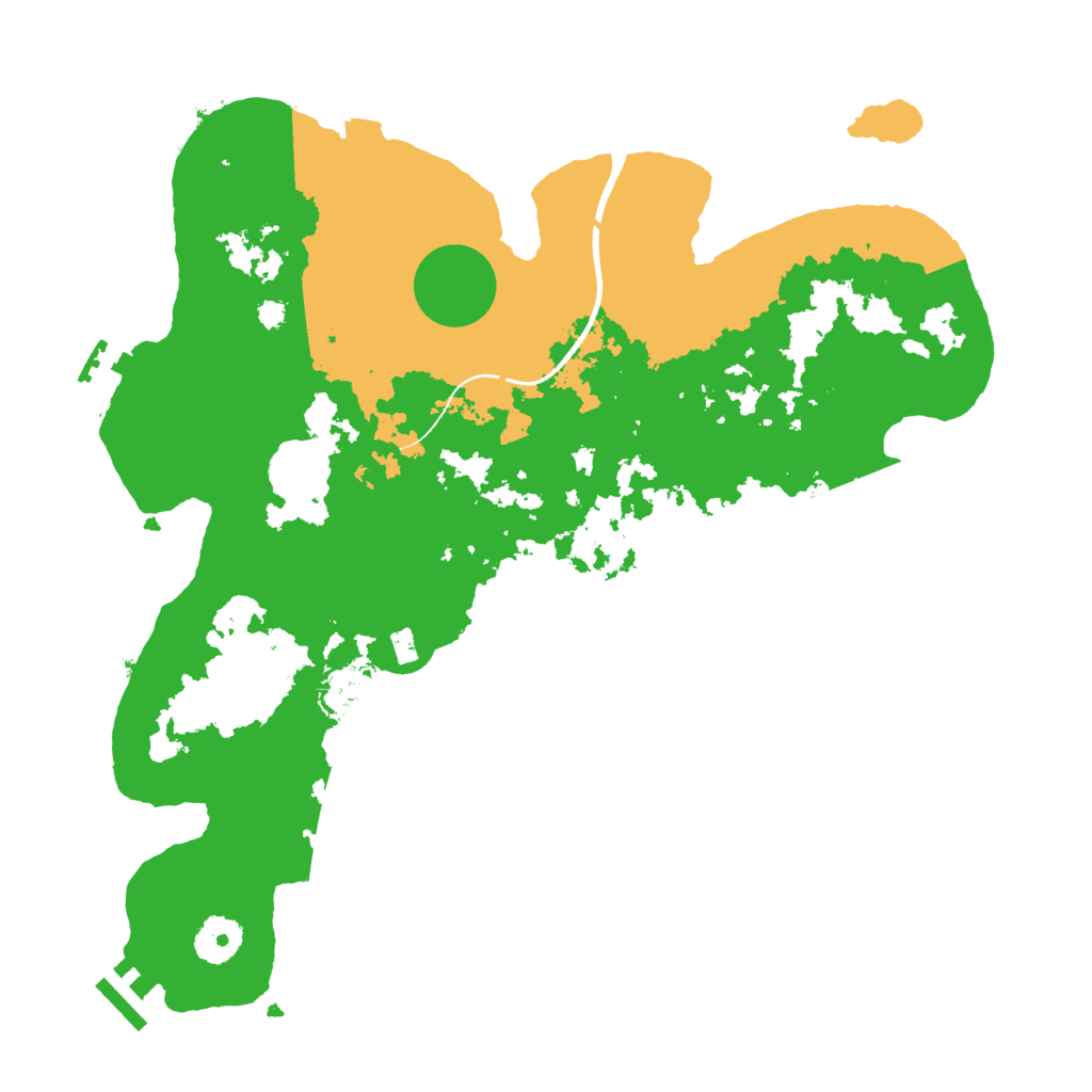 Biome Rust Map: Procedural Map, Size: 3500, Seed: 384340700