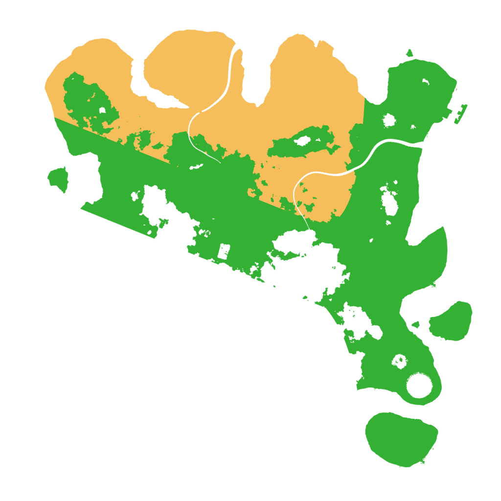 Biome Rust Map: Procedural Map, Size: 3500, Seed: 122223792