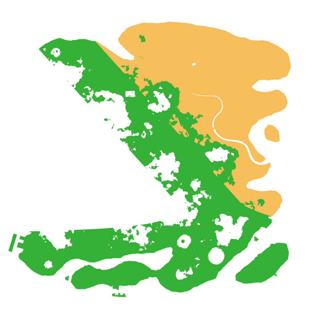 Biome Rust Map: Procedural Map, Size: 3500, Seed: 2333901