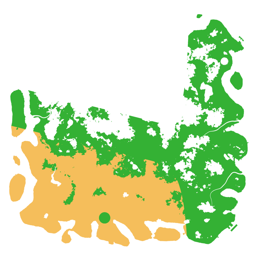 Biome Rust Map: Procedural Map, Size: 6000, Seed: 39451399