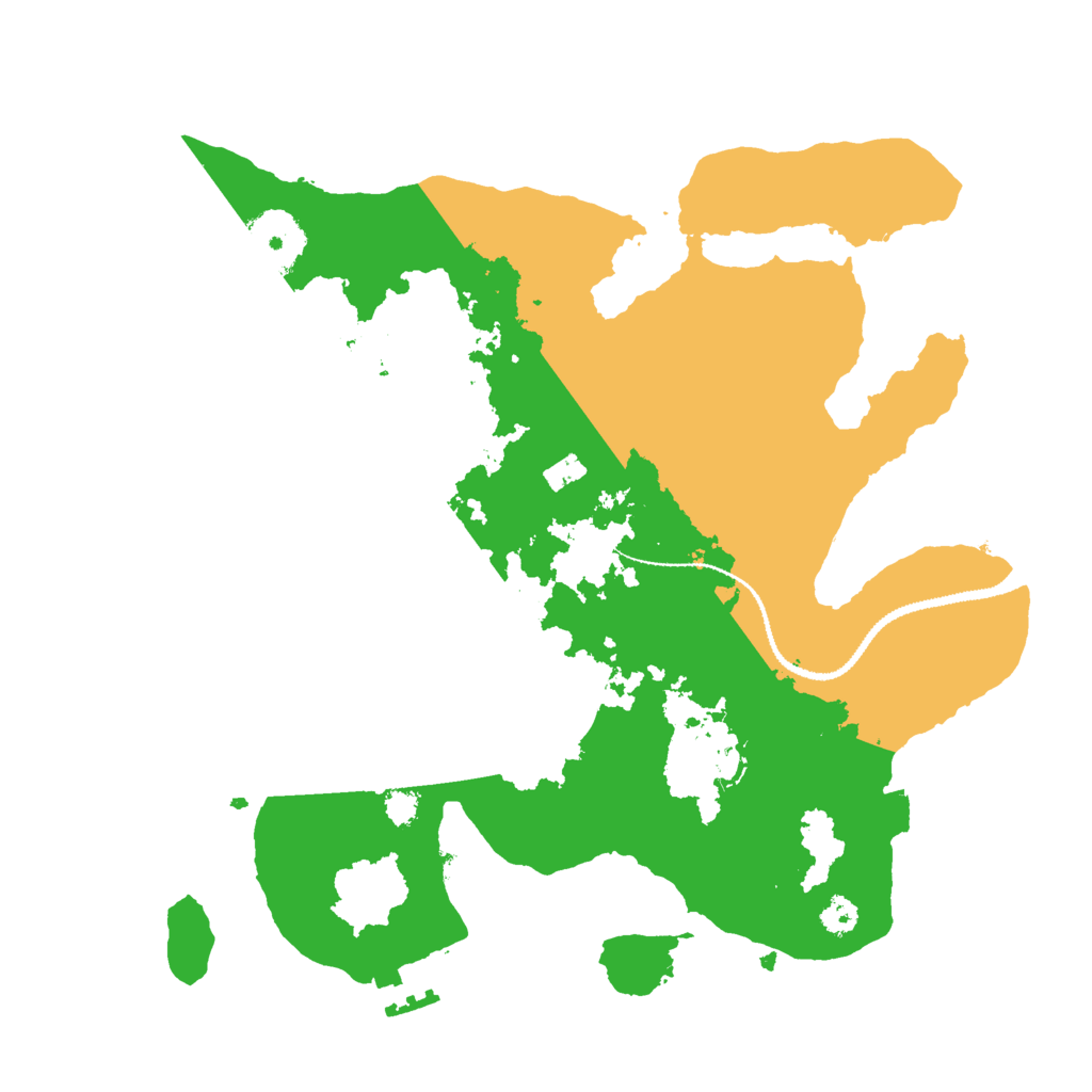 Biome Rust Map: Procedural Map, Size: 3000, Seed: 443240592