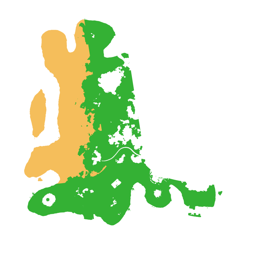 Biome Rust Map: Procedural Map, Size: 3000, Seed: 2023101872