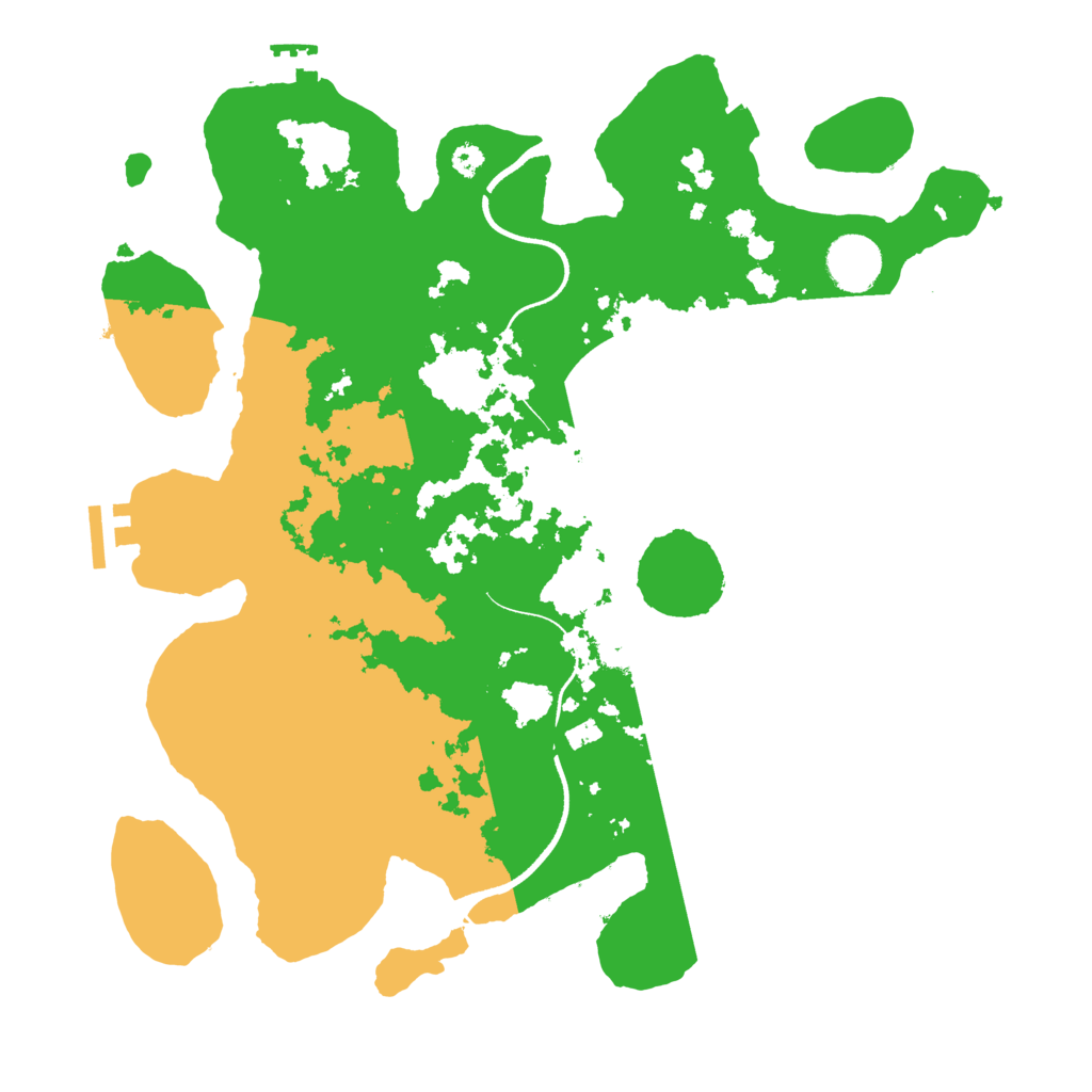Biome Rust Map: Procedural Map, Size: 3500, Seed: 118027615
