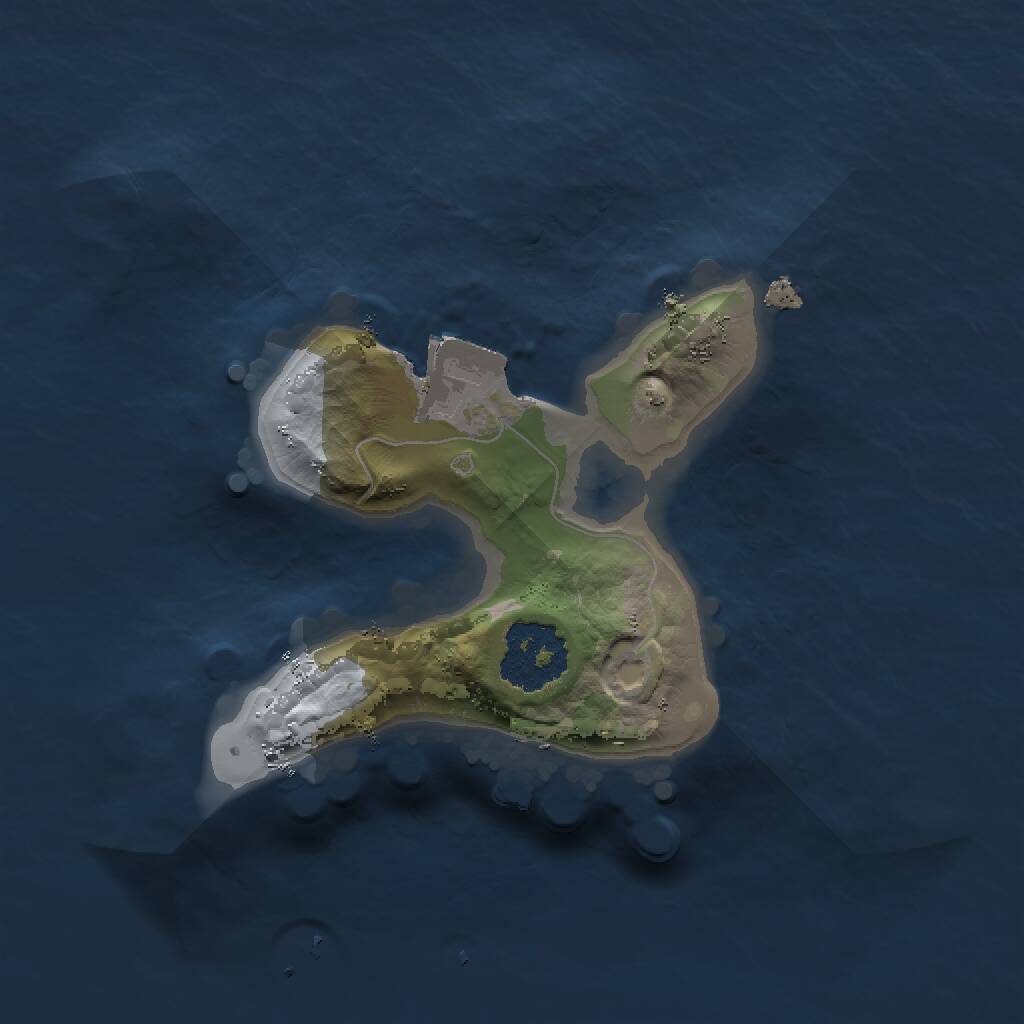 Rust Map: Procedural Map, Size: 1500, Seed: 2120669118, 1 Monuments