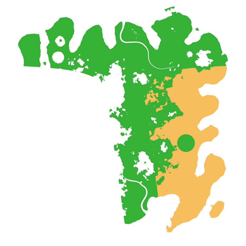 Biome Rust Map: Procedural Map, Size: 3700, Seed: 1550706005