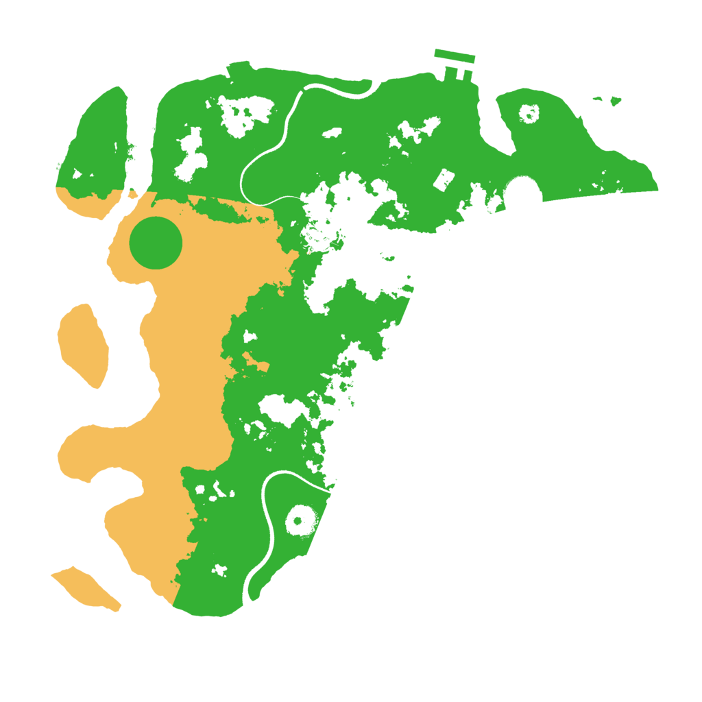 Biome Rust Map: Procedural Map, Size: 3500, Seed: 1251986