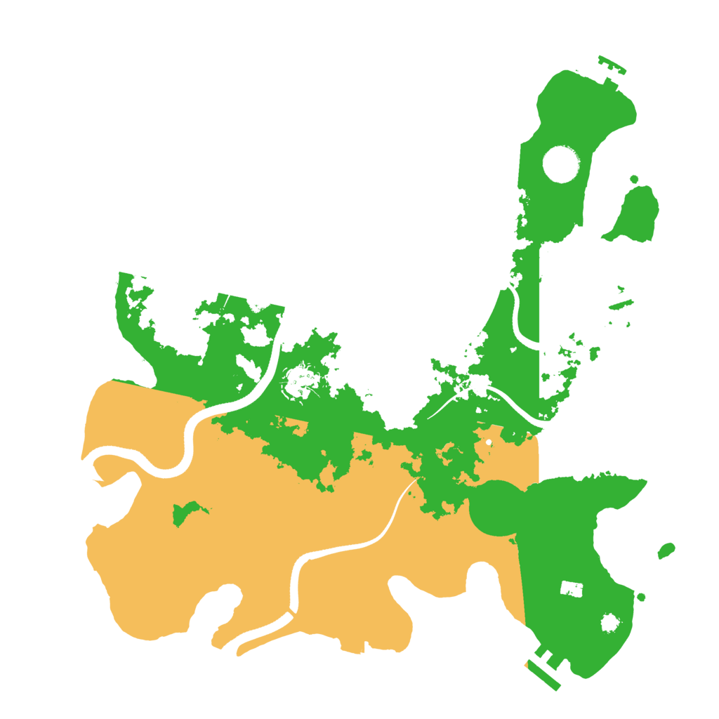 Biome Rust Map: Procedural Map, Size: 3500, Seed: 3369785
