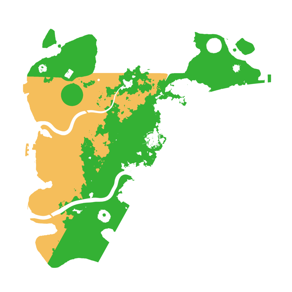 Biome Rust Map: Procedural Map, Size: 3500, Seed: 281401378