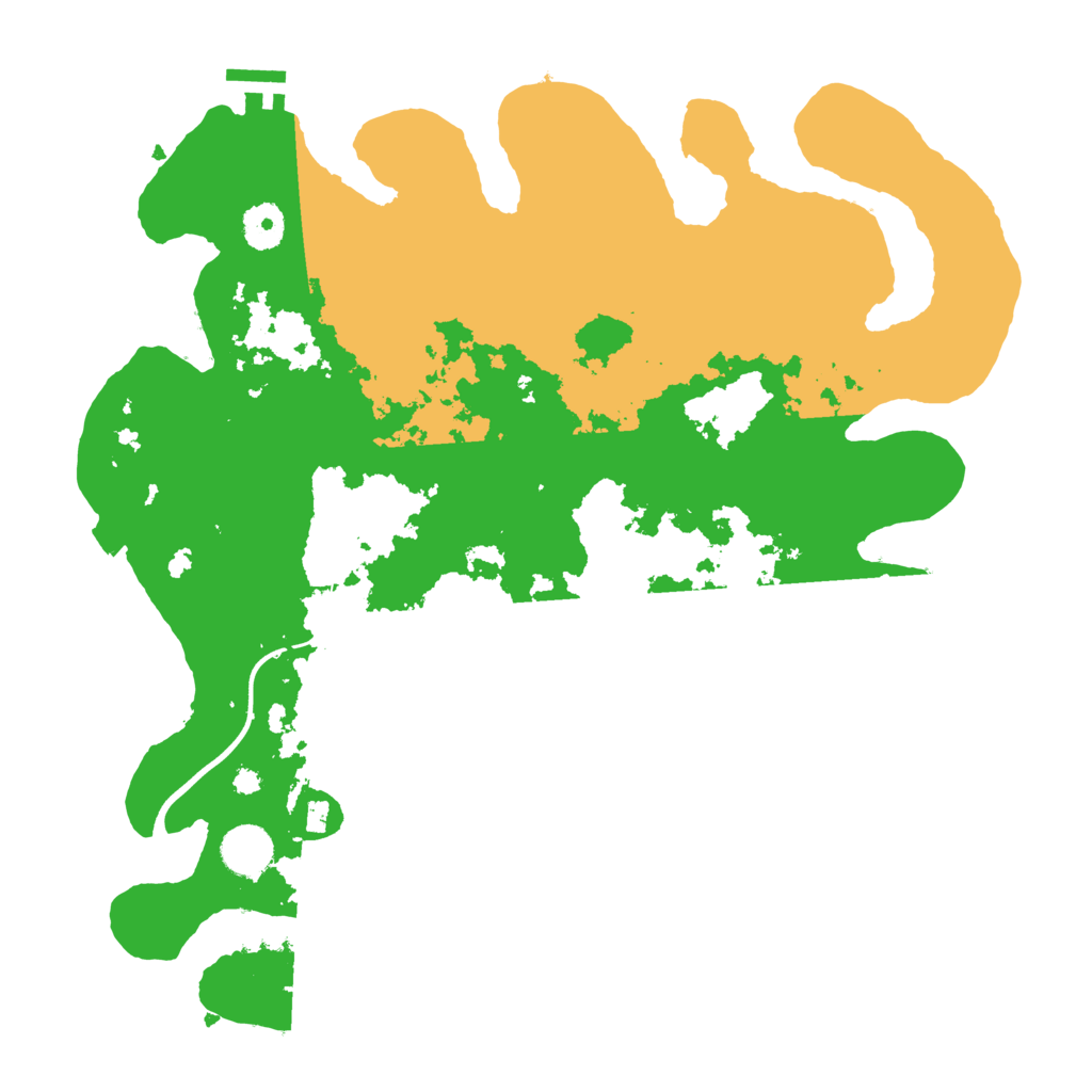 Biome Rust Map: Procedural Map, Size: 3700, Seed: 408799382