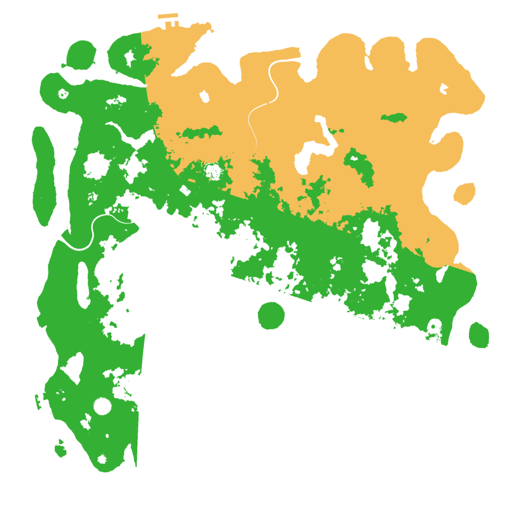 Biome Rust Map: Procedural Map, Size: 5155, Seed: 2345612