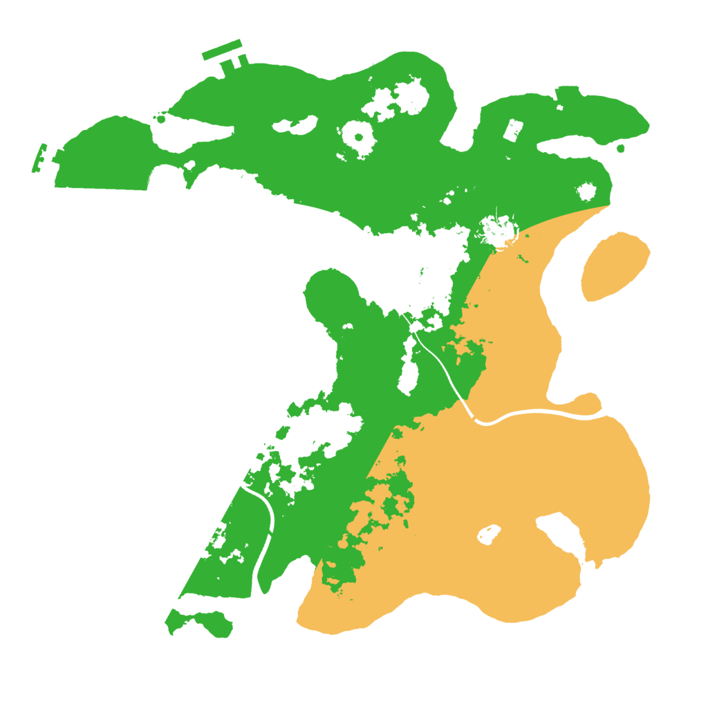 Biome Rust Map: Procedural Map, Size: 3500, Seed: 1912313001