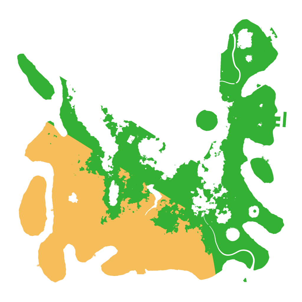 Biome Rust Map: Procedural Map, Size: 4000, Seed: 48421