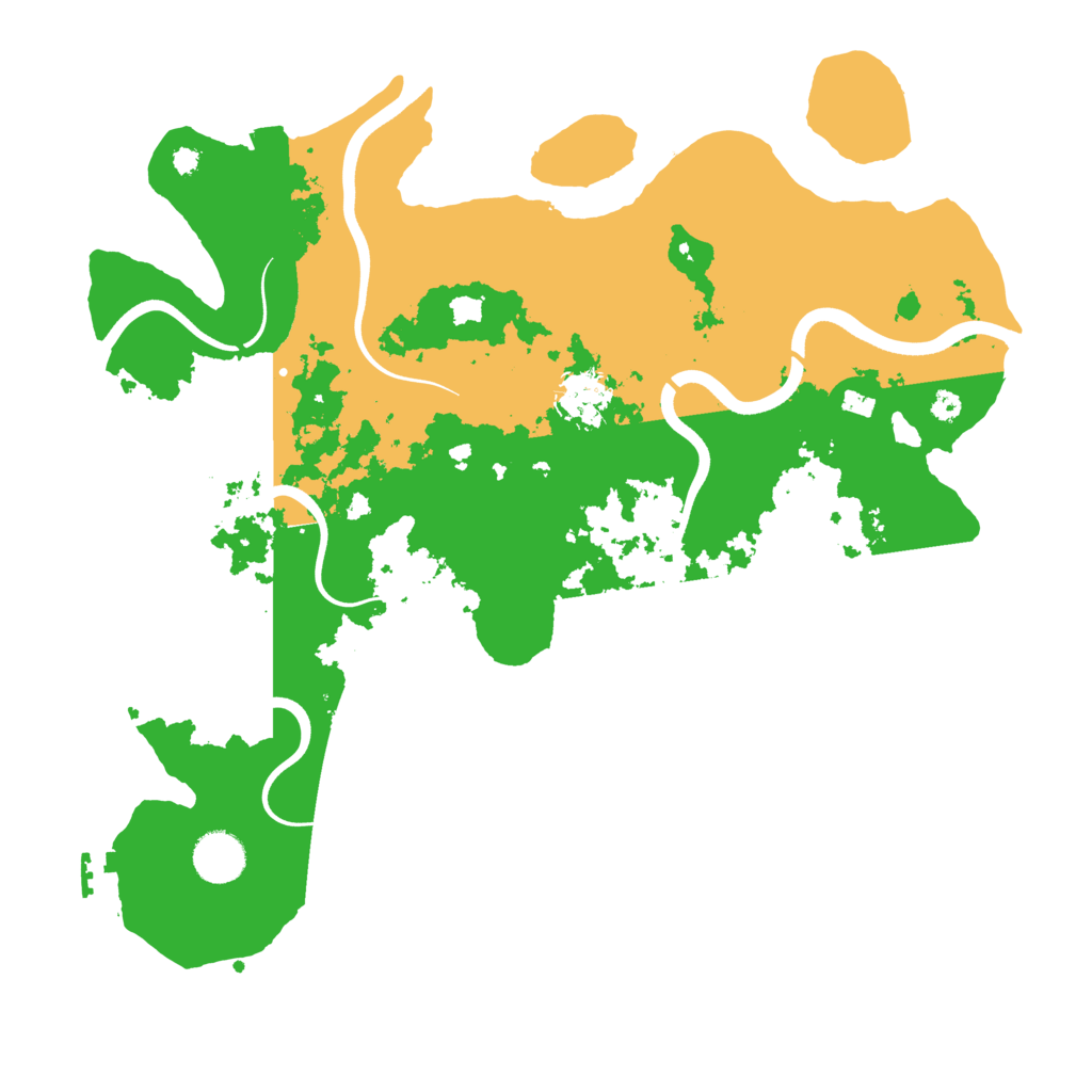 Biome Rust Map: Procedural Map, Size: 3700, Seed: 1918591522