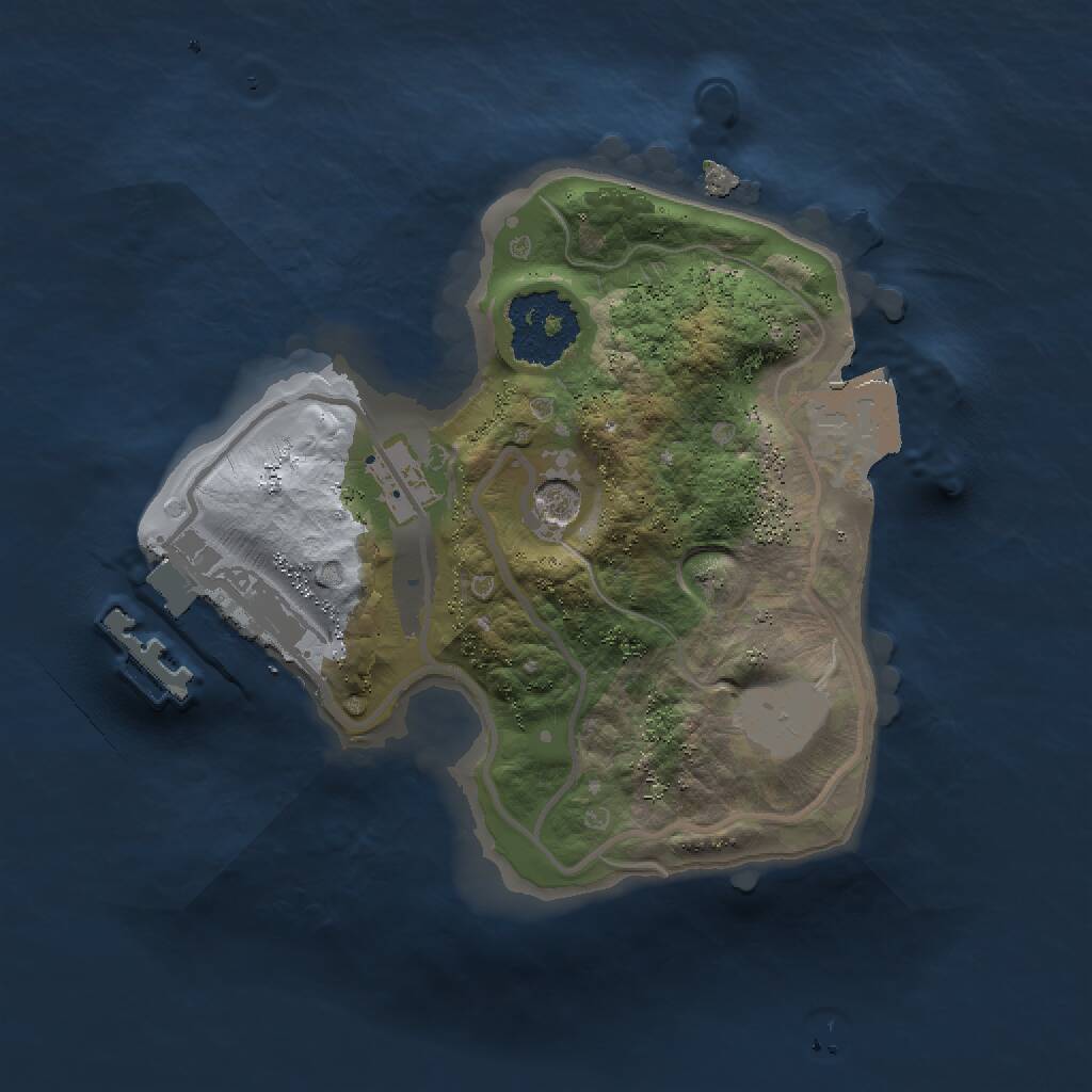 Rust Map: Procedural Map, Size: 1500, Seed: 622182711, 3 Monuments